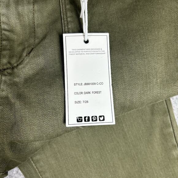 Judy Blue Jeans Women’s 28 High Waist Midnight Dark Forest Cuffed Aurora Jogger - Picture 6 of 13